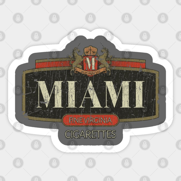 Miami Cigarettes Cigarettes Sticker TeePublic